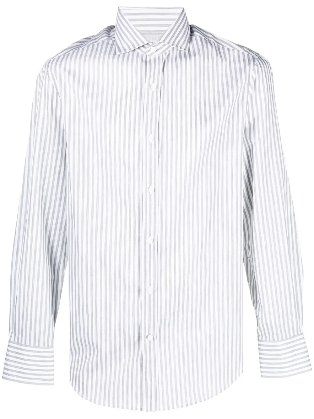 

Brunello Cucinelli playera con rayas estampadas - Blanco