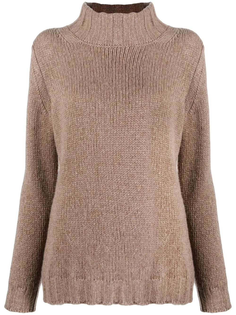 

Incentive! Cashmere suéter de cachemira con cuello vuelto - Marrón