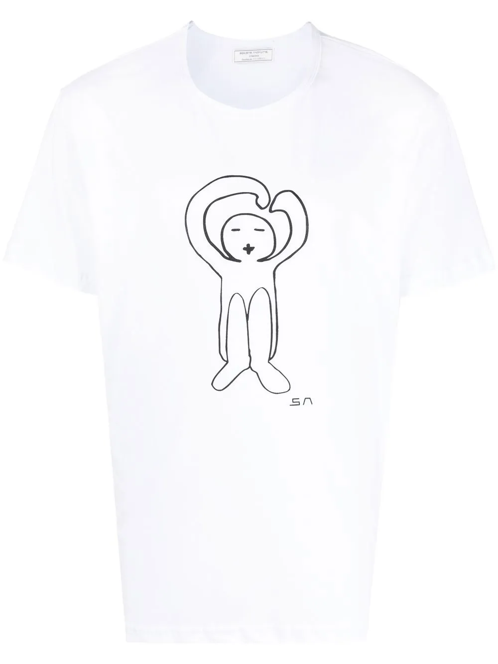 

Société Anonyme playera con logo estampado - Blanco