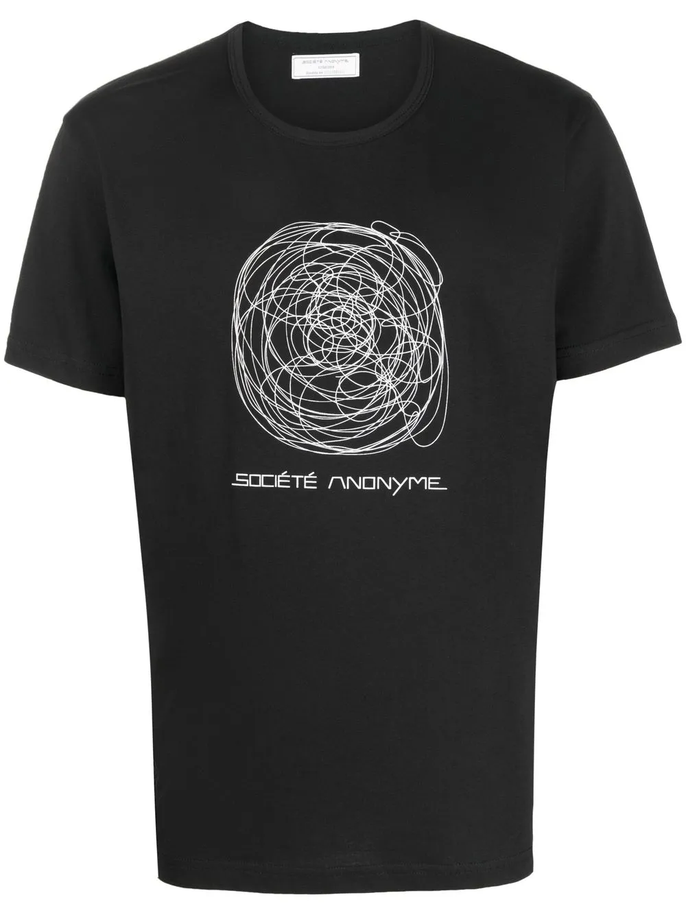 

Société Anonyme playera con estampado gráfico - Negro