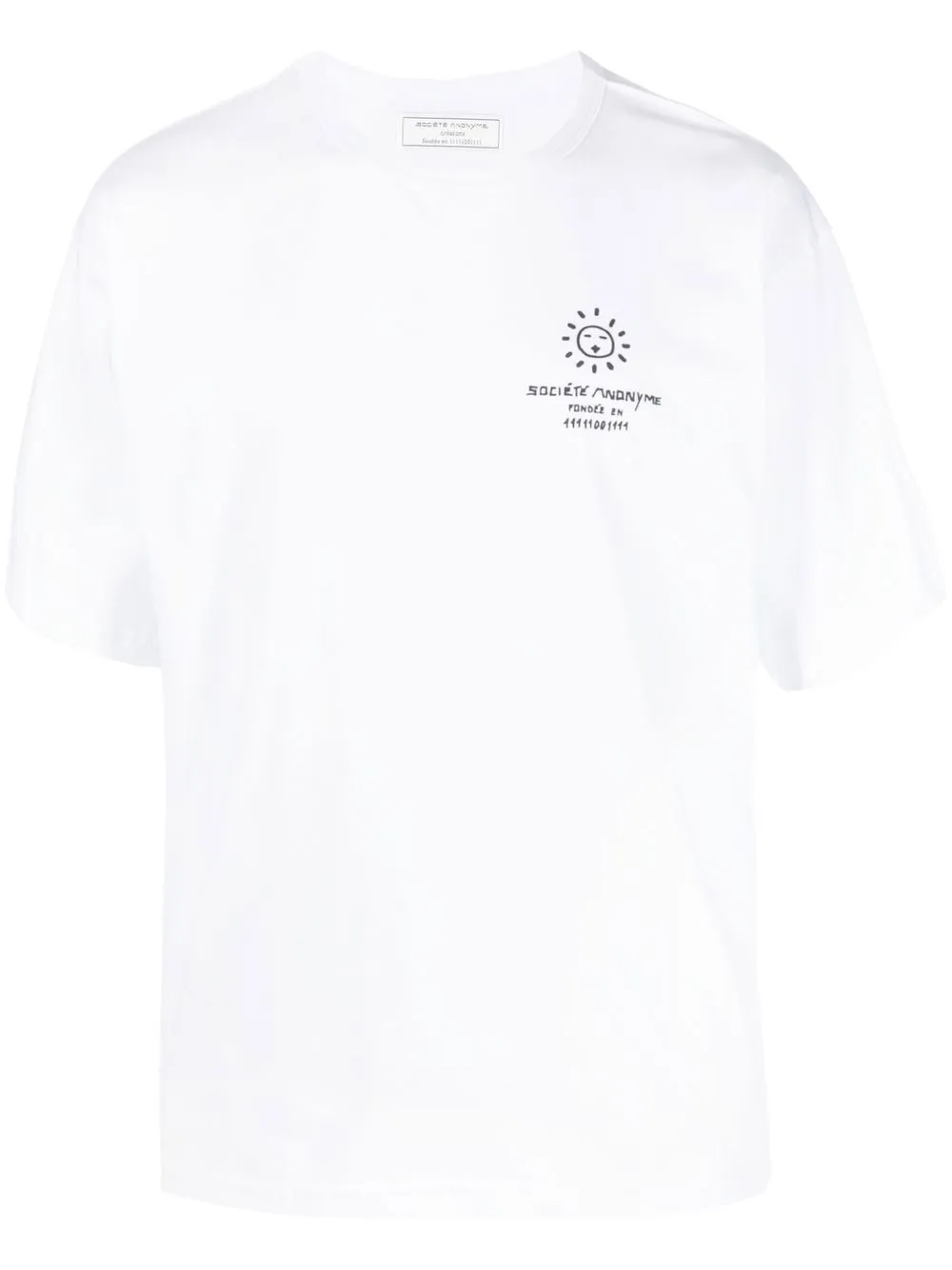 Société Anonyme playera con logo estampado - Blanco