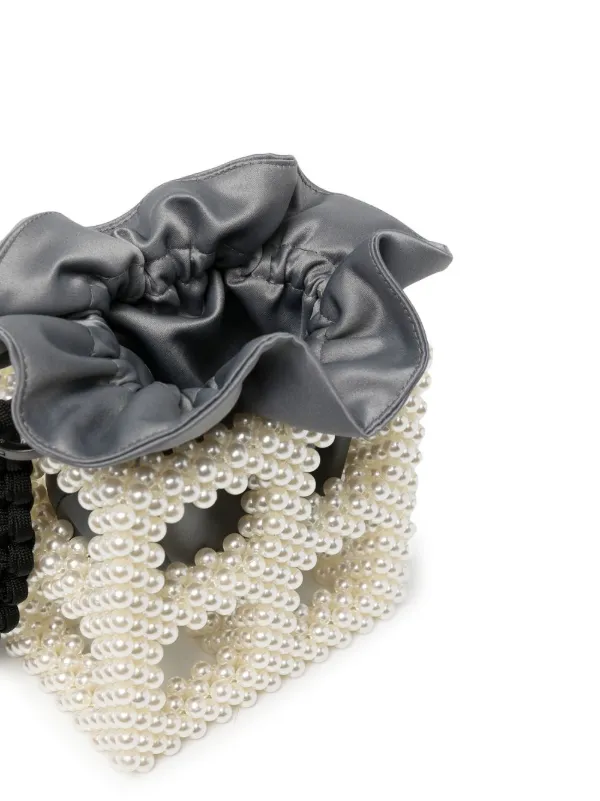 0711 パールトリム バッグ | イエロー | FARFETCH JP 