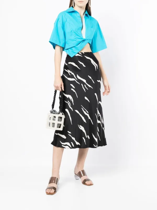 0711 パールトリム バッグ | イエロー | FARFETCH JP 