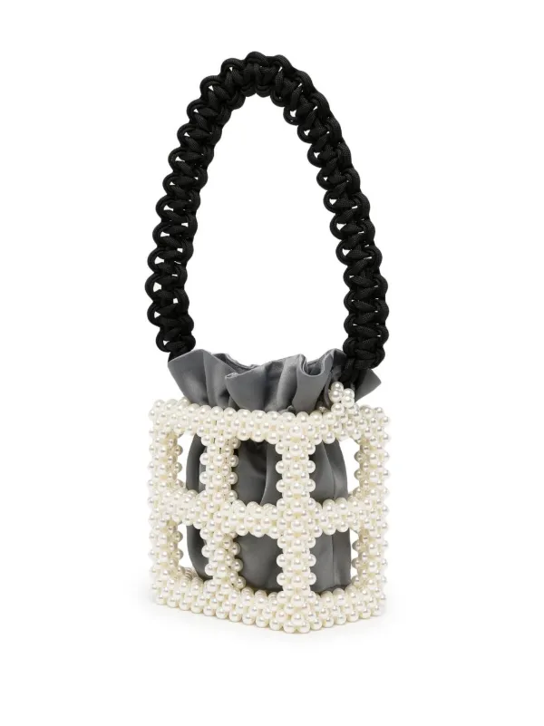 0711 パールトリム バッグ | イエロー | FARFETCH JP 