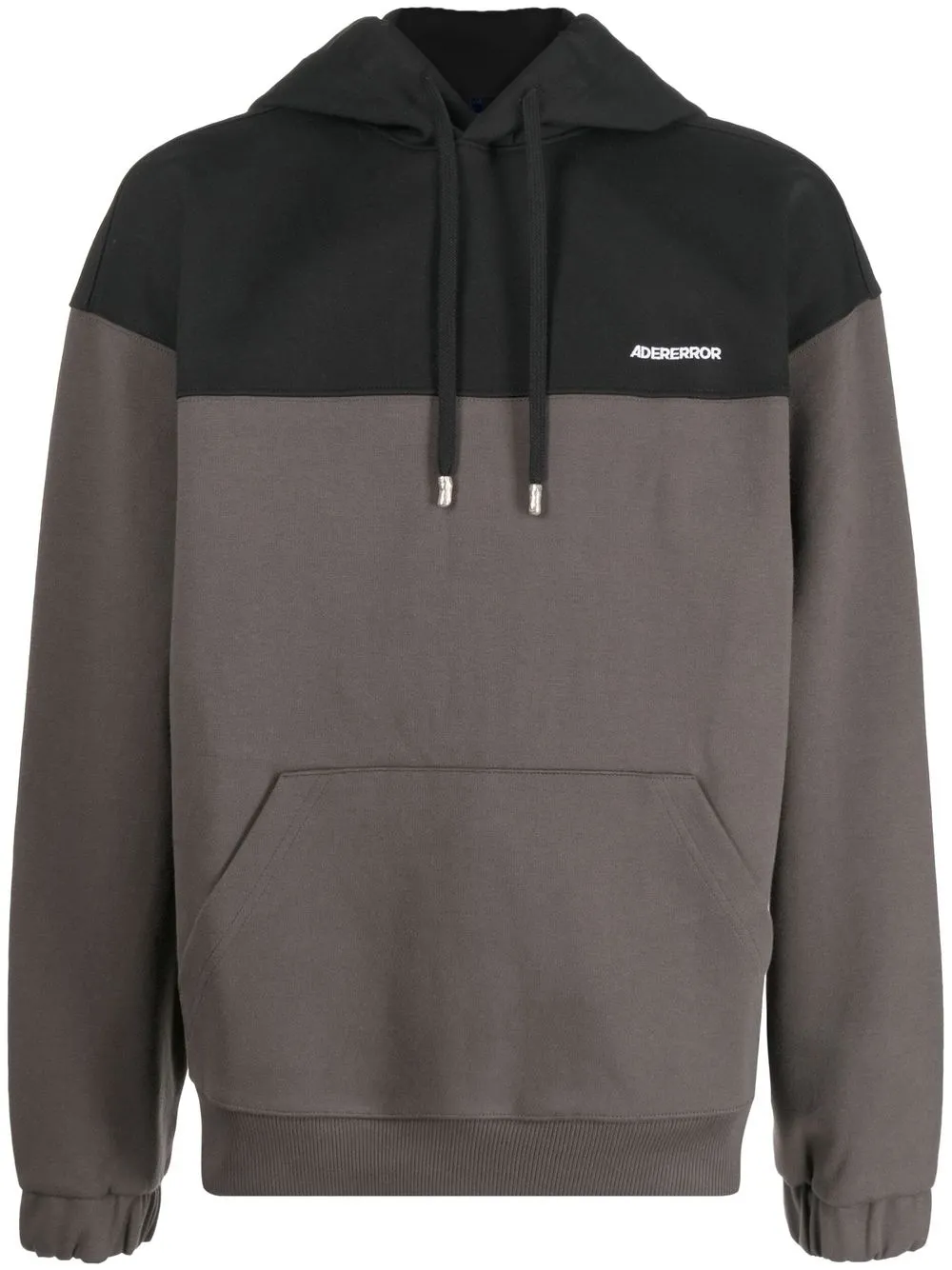 

Ader Error hoodie con logo estampado y diseño de dos tonos - Negro