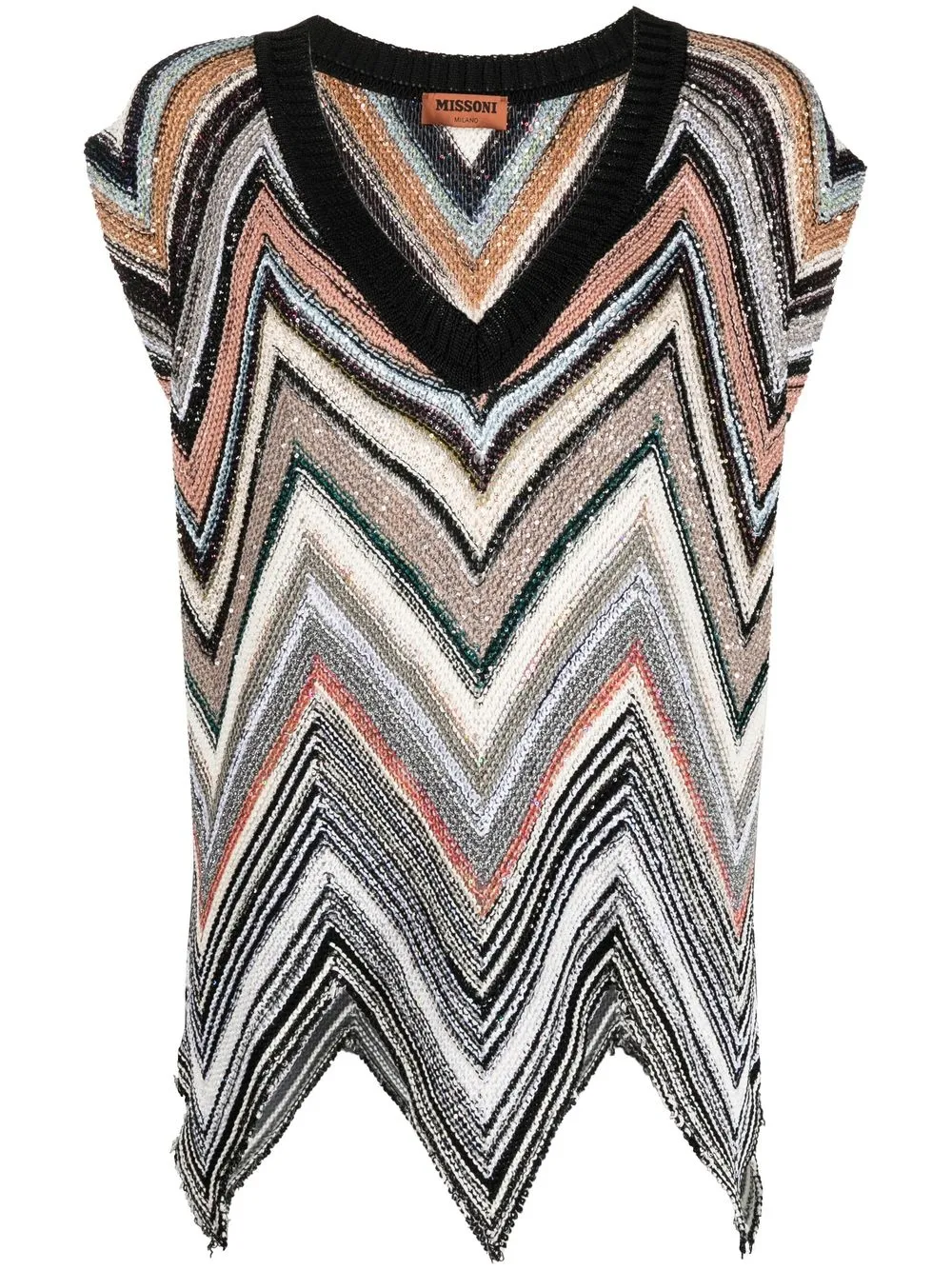 

Missoni top de tejido en zigzag - Neutro