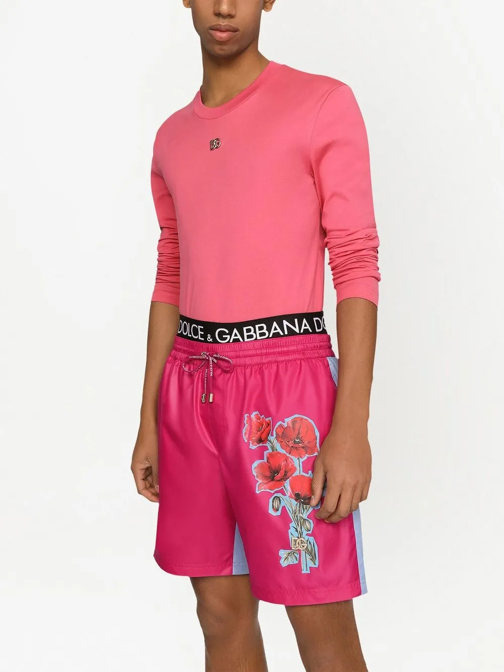 Dolce & Gabbana Floral-print Swim Shorts In Pink | ModeSens Dolce & Gabbana Floral-print Swim Shorts In Pink | ModeSens
