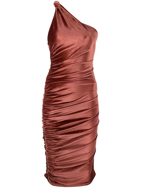 ALIX NYC Celeste asymmetrical midi dress
