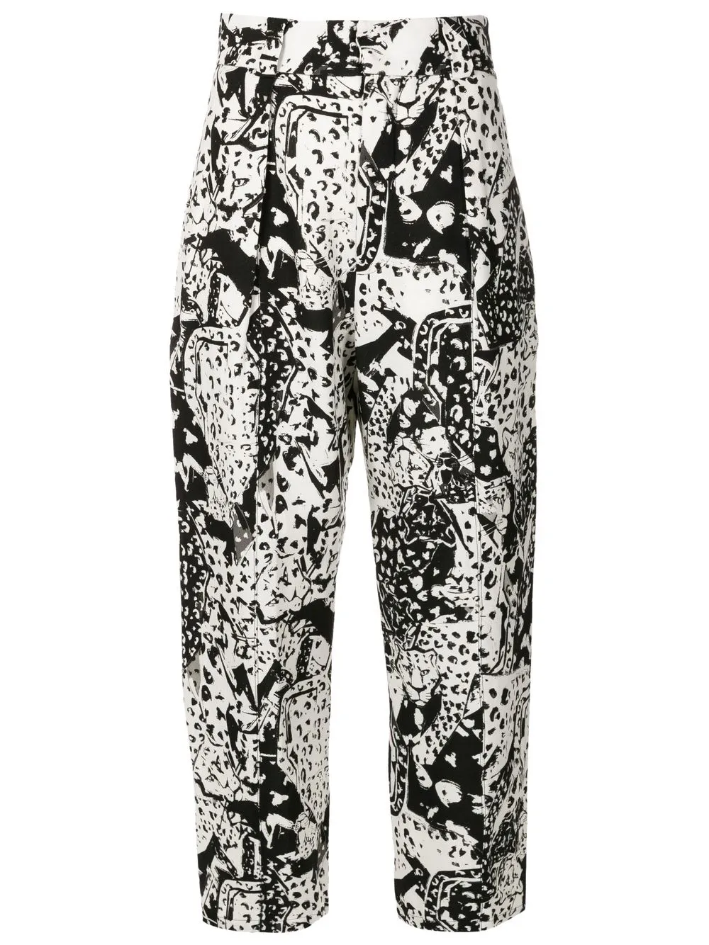 

Osklen pantalones capri con estampado abstracto - Negro