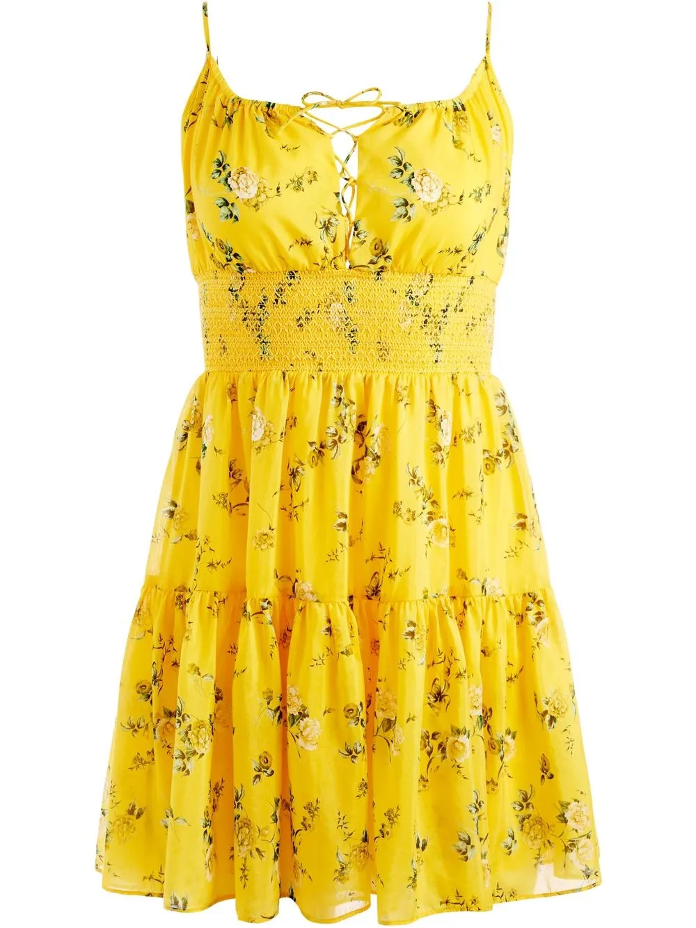 

Alice+Olivia vestido corto Lai - Amarillo