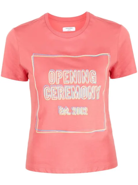 Opening Ceremony Box Logo print T-shirt