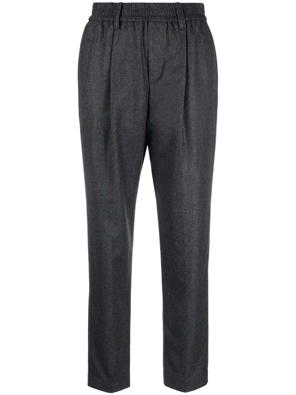 

Brunello Cucinelli slim-cut high-waisted trousers - Grey