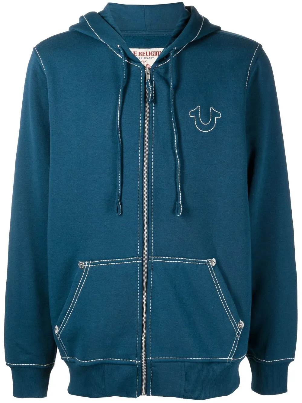 True Religion Iron Gate Zip Front Hoodie Smart Closet