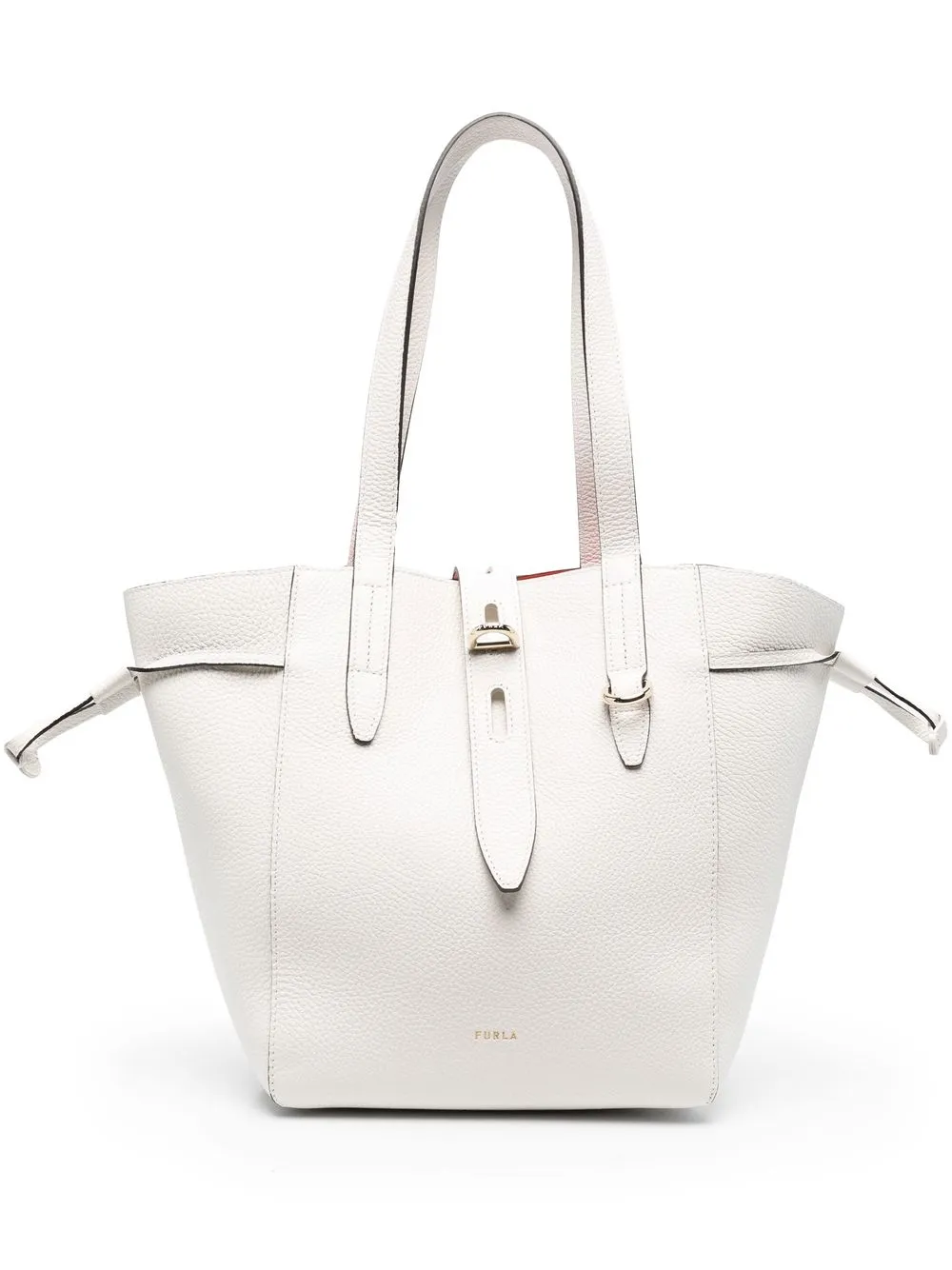 

Furla tote con placa del logo - Neutro