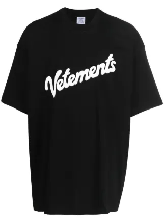 VETEMENTS logo-print short-sleeve T-shirt - Farfetch