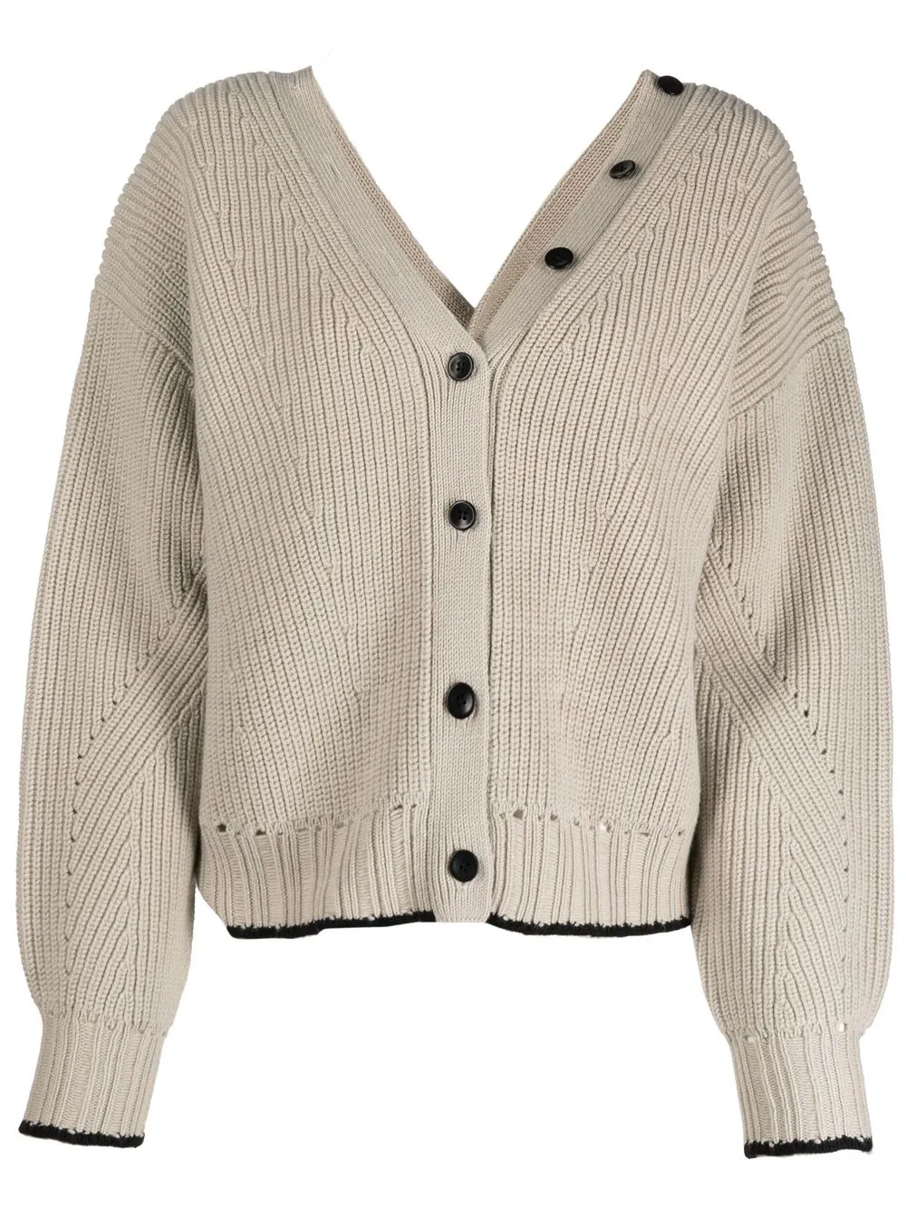 

Proenza Schouler front-rear button-fastening cardigan - Neutrals