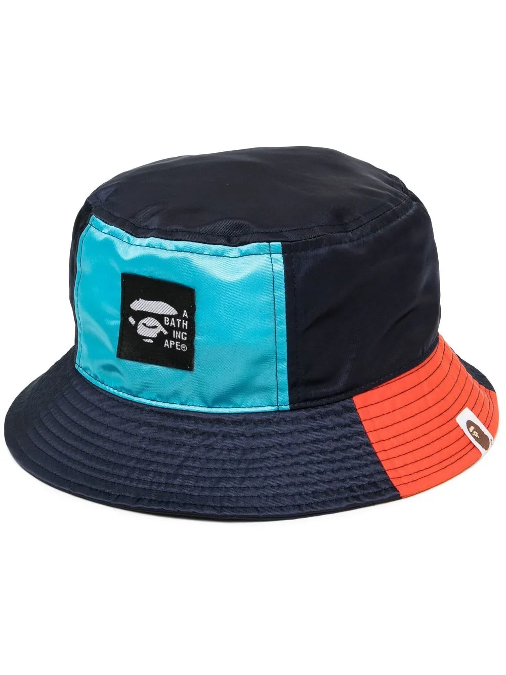 

A BATHING APE® gorro de pescador con parche del logo - Azul