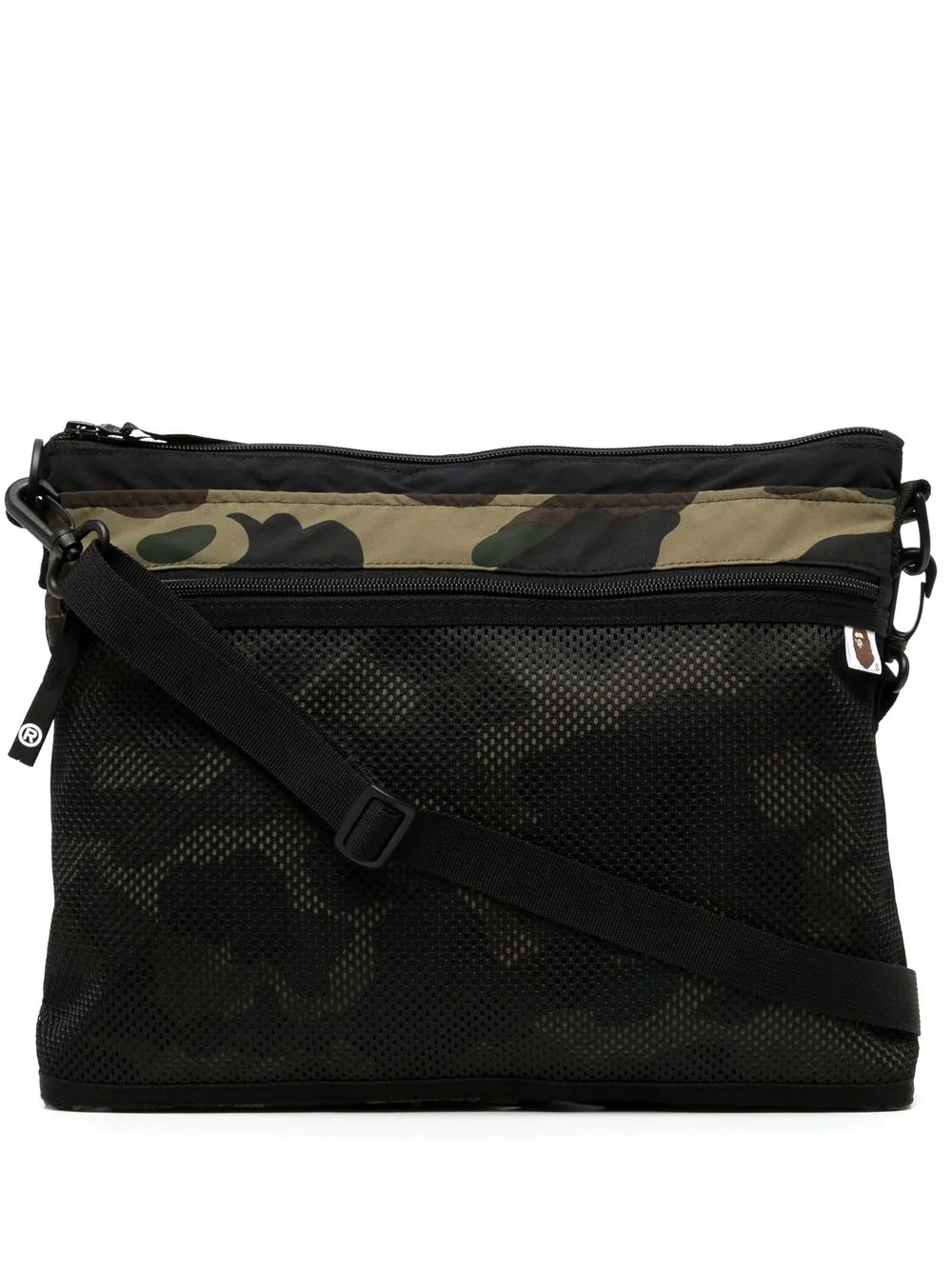 

A BATHING APE® tote con estampado militar - Negro