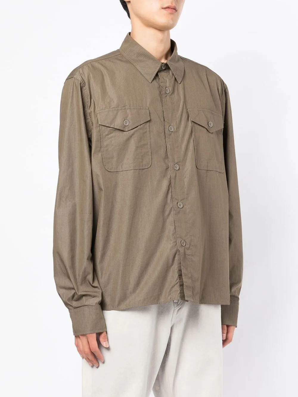 cotton ripstop military shirt