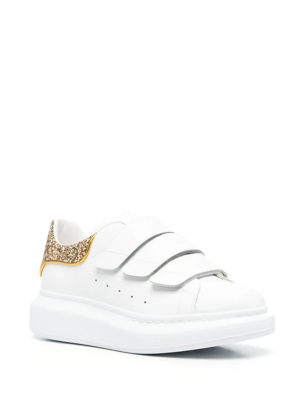 Alexander McQueen Sneakers met klittenband Wit