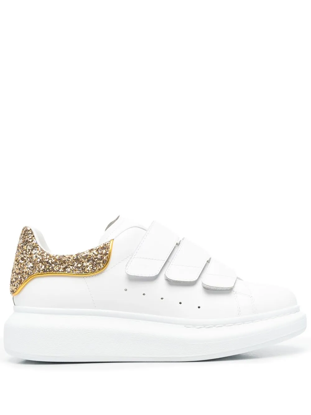 Alexander McQueen Sneakers con strappo - Bianco