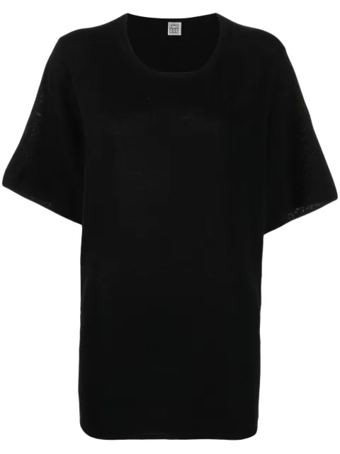 TOTEME — short-sleeved silk T-shirt