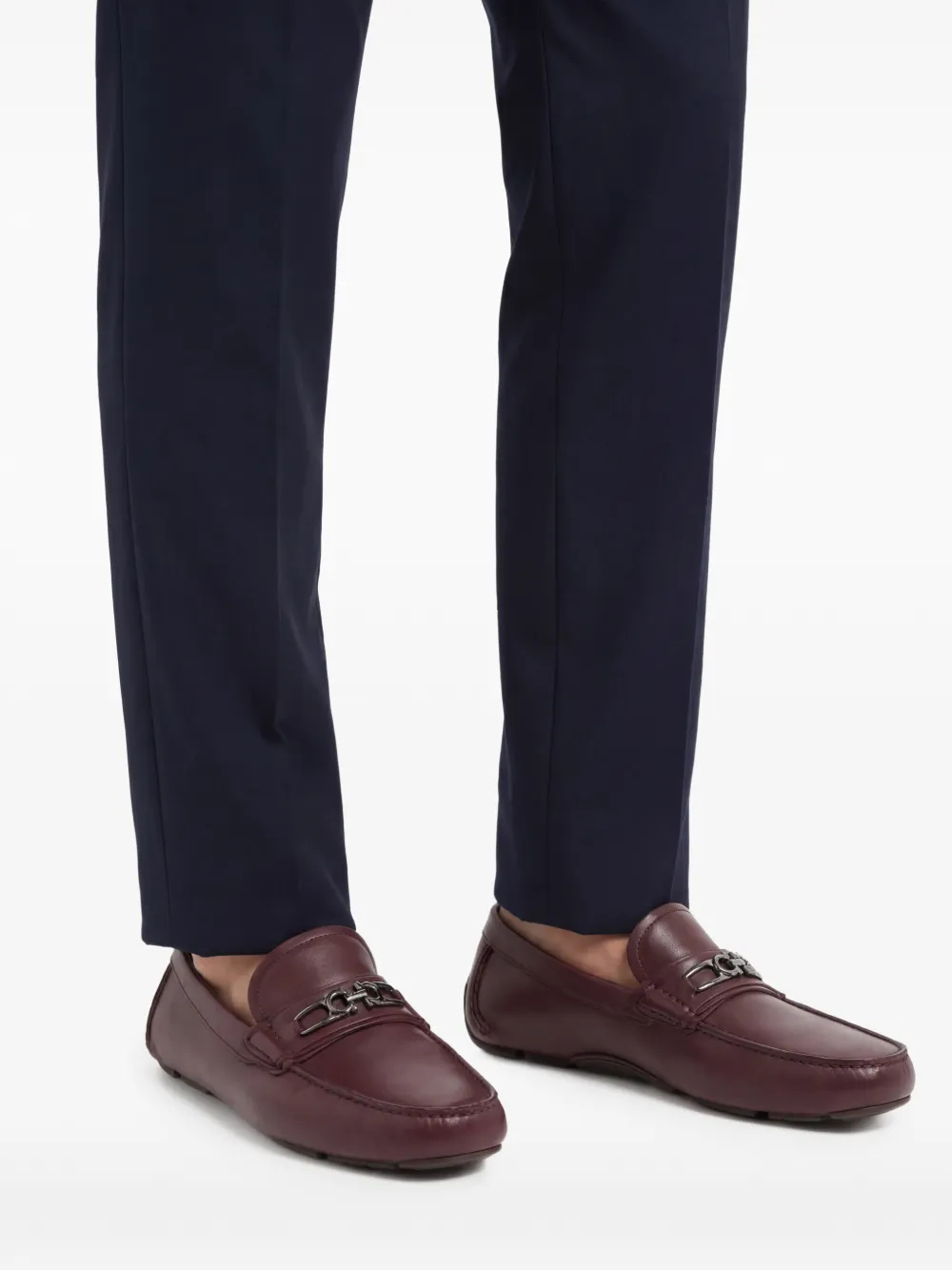  Ferragamo Loafer Mit Gancini Spange   Rot 