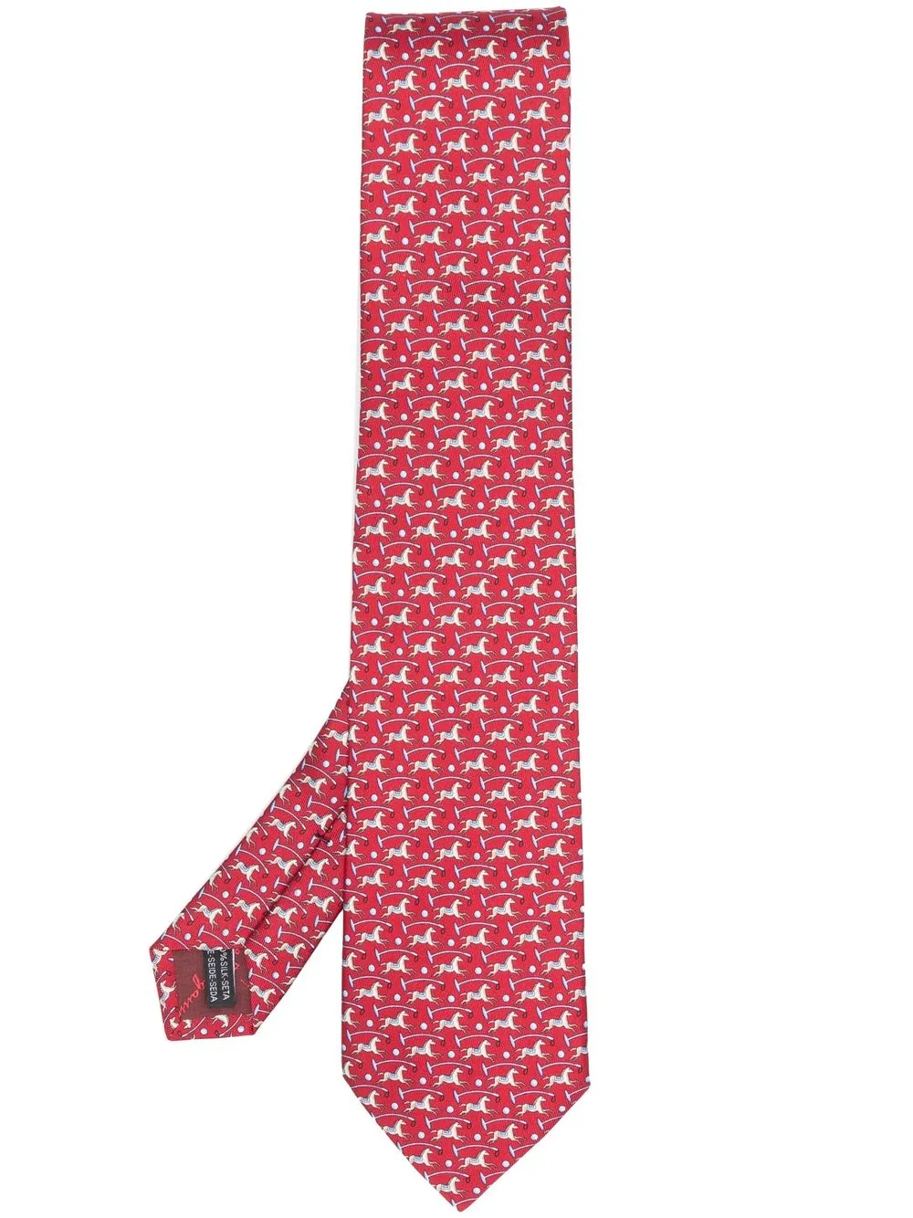 Ferragamo horse print Silk Tie Farfetch