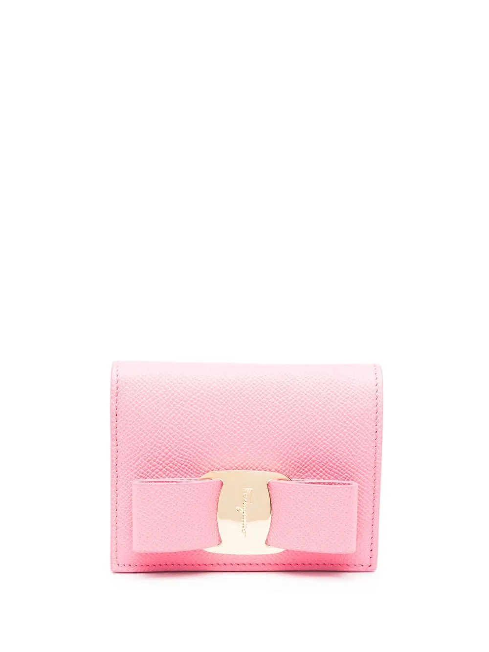 

Salvatore Ferragamo cartera plegable con hebilla - Rosado