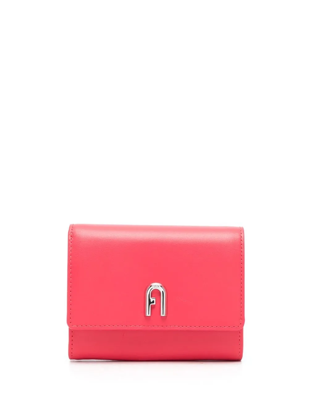 

Furla cartera con placa del logo - Rosado