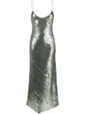 Galvan Beating Heart sequin-embellished gown - Green