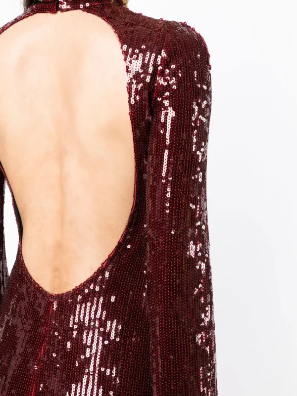 Galvan Orb sequin embellished Dress Red FARFETCH CA