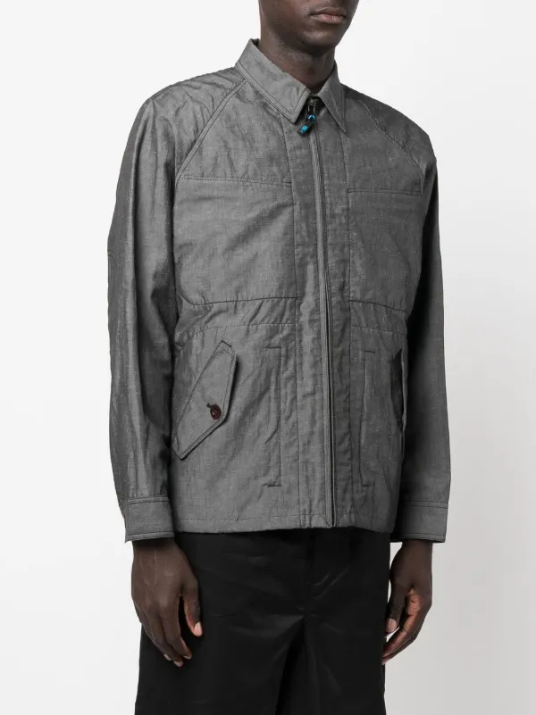 Junya Watanabe MAN ジップアップ シャツジャケット | グレー