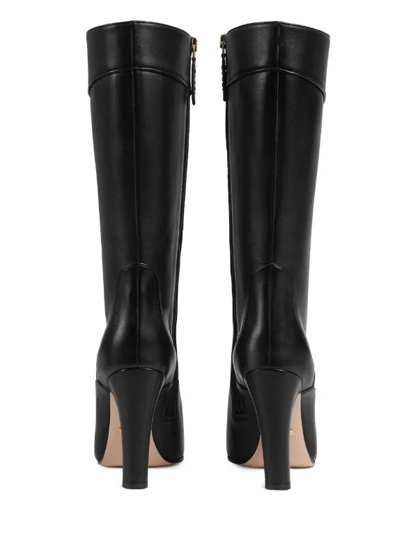 Gucci pointed-toe knee-high Boots | Black | FARFETCH