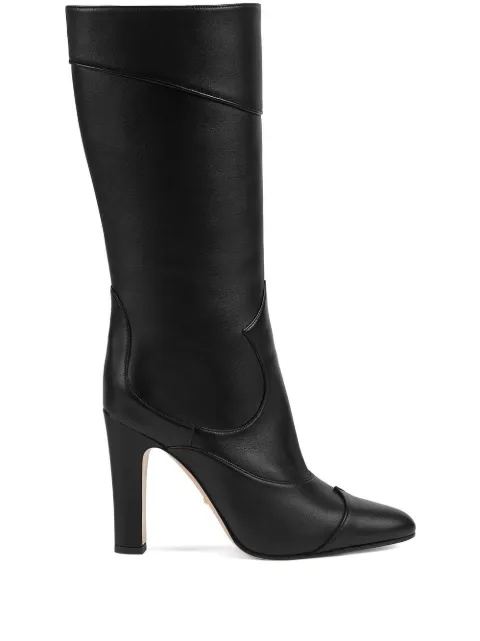 Gucci pointed toe block heel boots