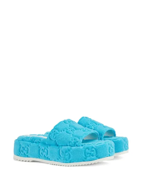 Gucci GG Flatform Slides - Farfetch