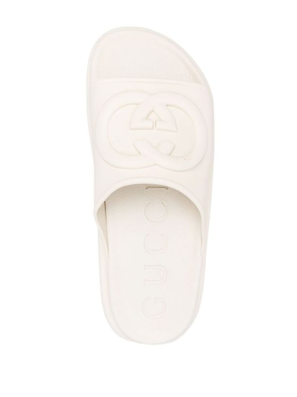 Gucci rubber discount platform slides