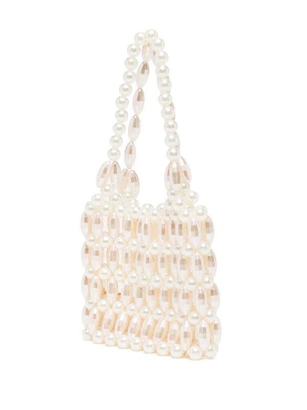 White deals pearl bag