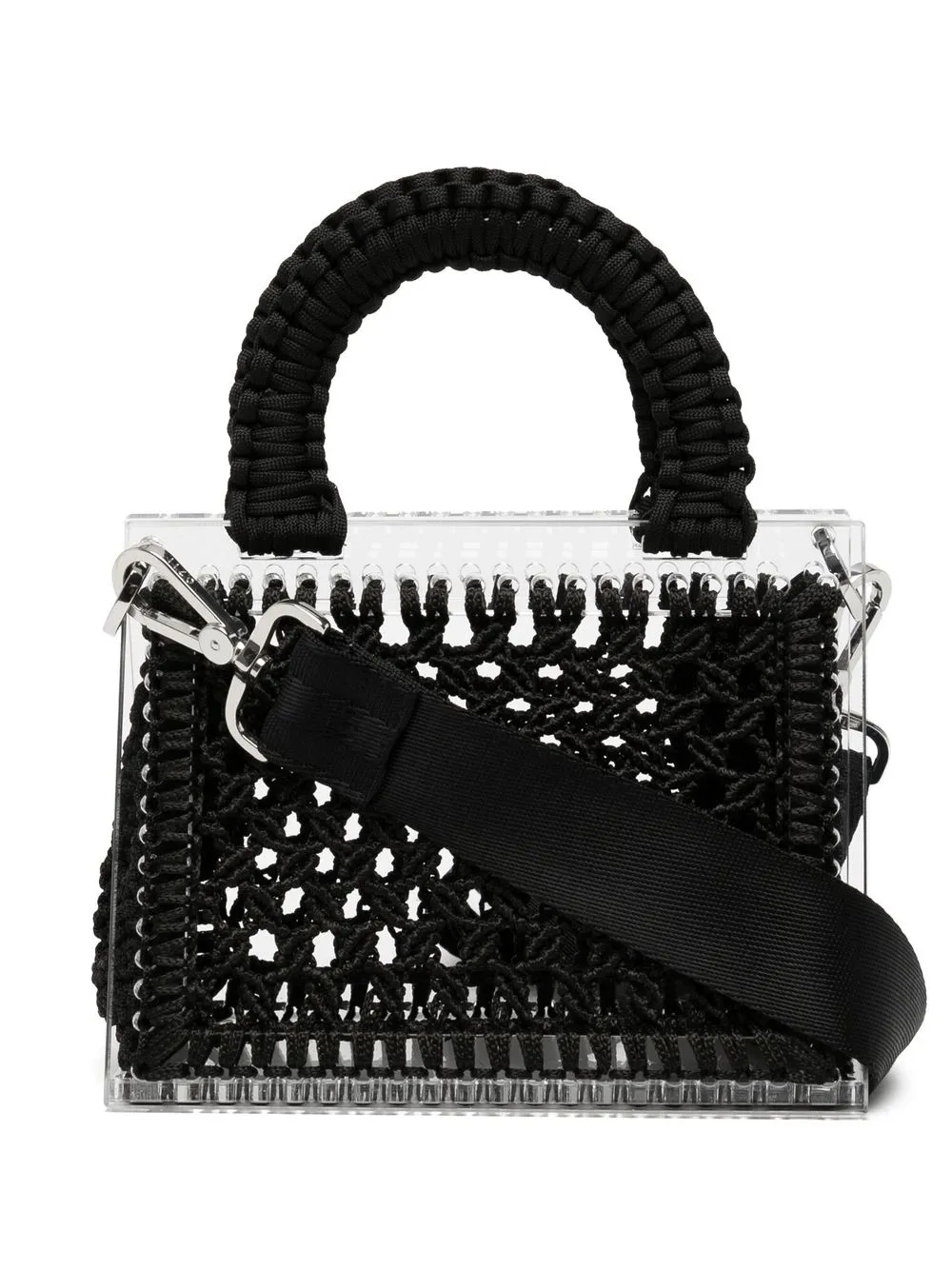 

0711 woven tote bag - Black