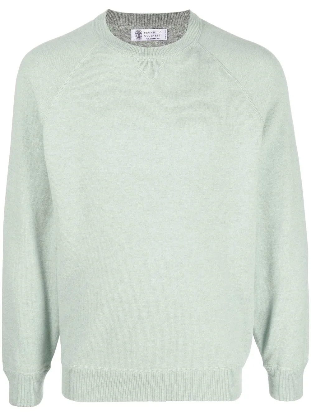 

Brunello Cucinelli raglan-sleeved knit sweatshirt - Green