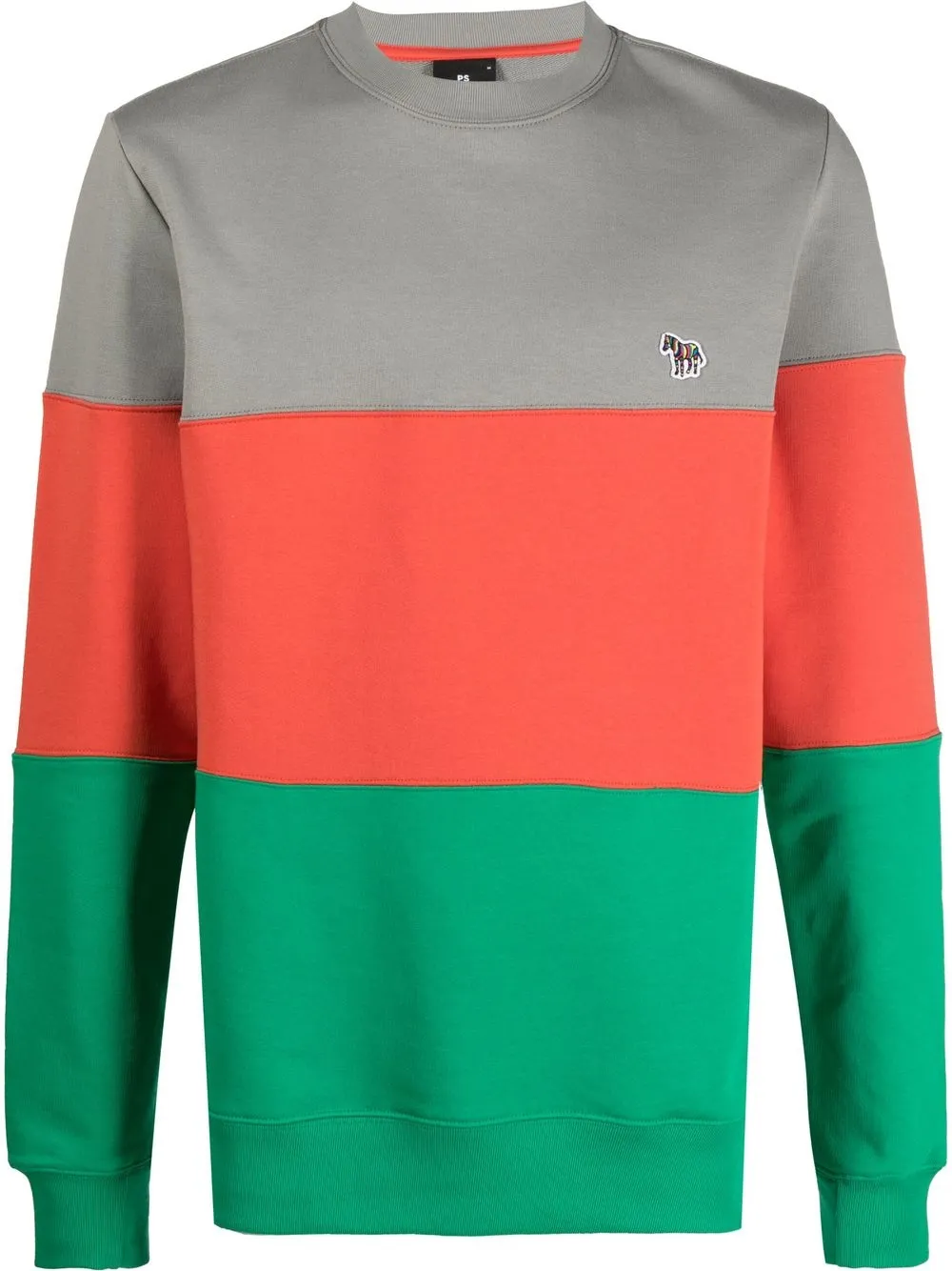 

PS Paul Smith striped crew neck sweatshirt - Grey