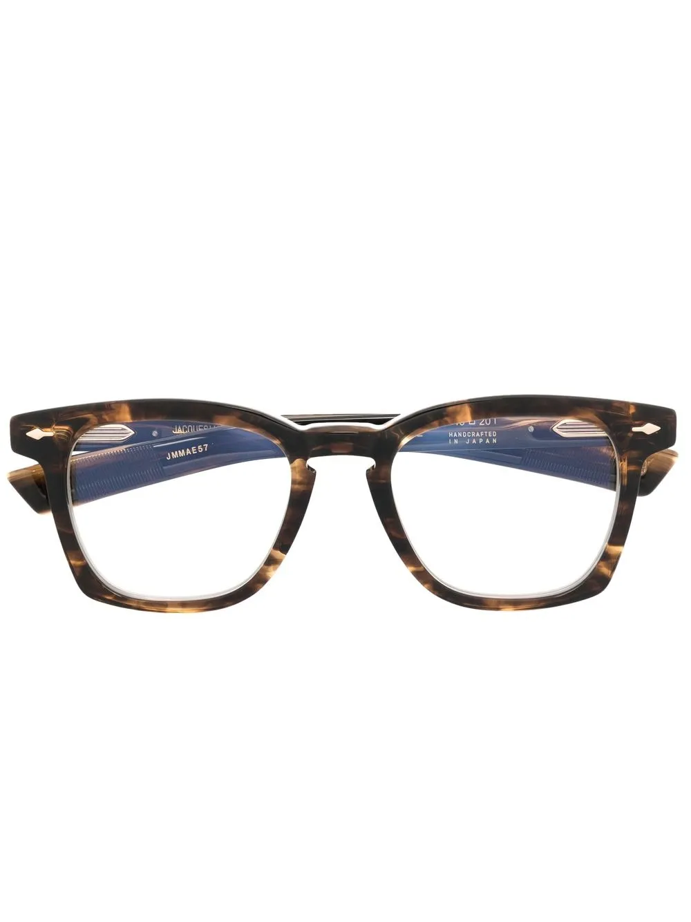 

Jacques Marie Mage lentes con armazón cuadrada estilo carey - Marrón