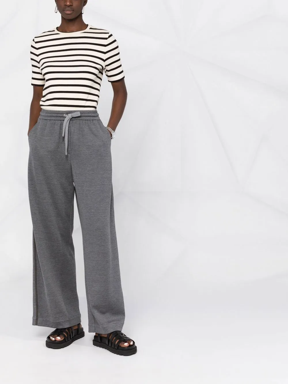 Brunello Cucinelli wide-leg track pants | Sweatpants | Image 2