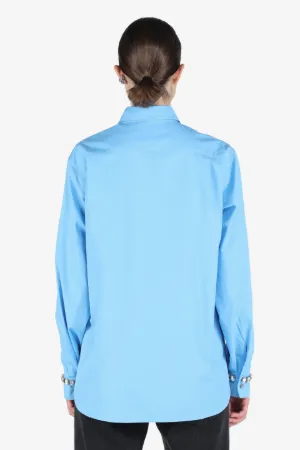 Crystal-Embellished Cotton Shirt