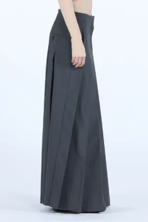 Pleated Maxi Skirt