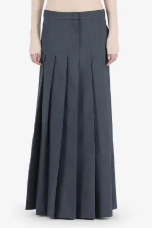 Pleated Maxi Skirt