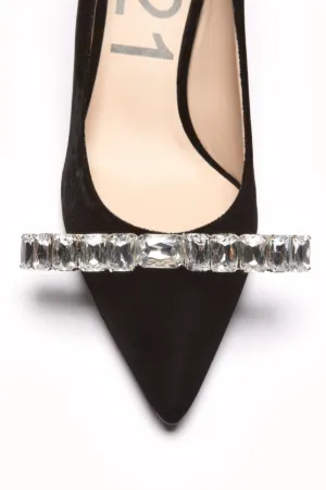Crystal-Embellished Pumps