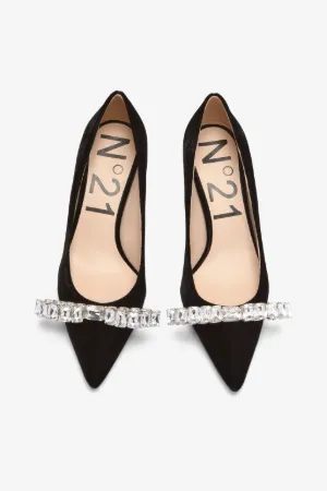 Crystal-Embellished Pumps