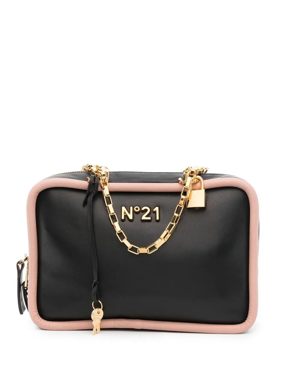 

Nº21 bolsa de hombro con cadena - Negro