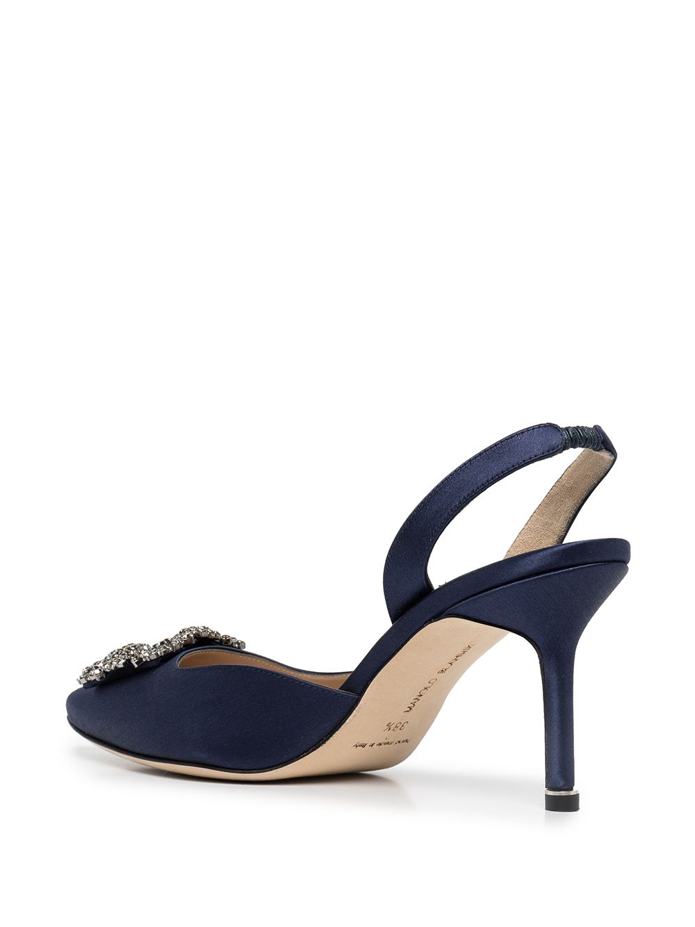 Manolo Blahnik Hangisli satin slingback pumps Women